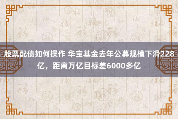 股票配债如何操作 华宝基金去年公募规模下滑228亿，距离万亿目标差6000多亿